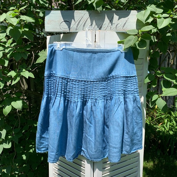 Flirty & Fun Loft Side Zip Denim Mini - Picture 3 of 7